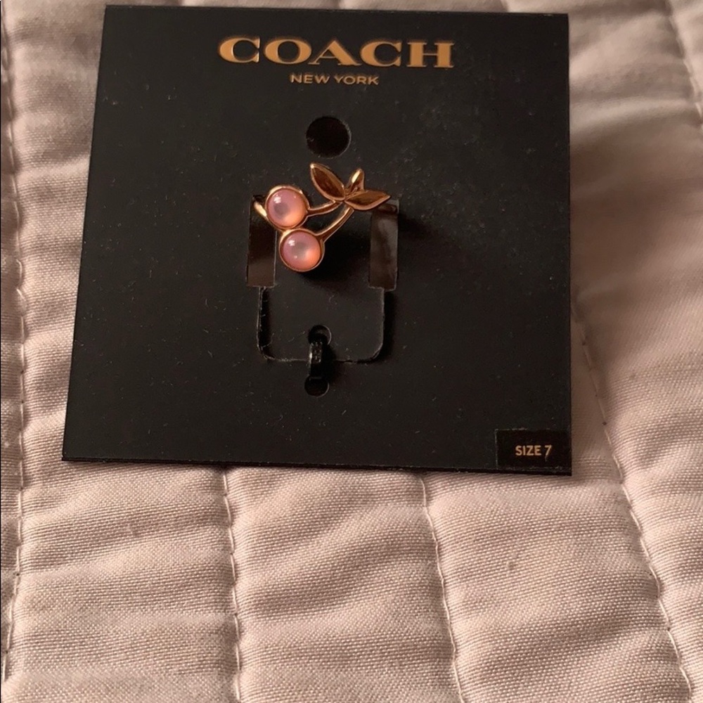 Coach rose gold ring